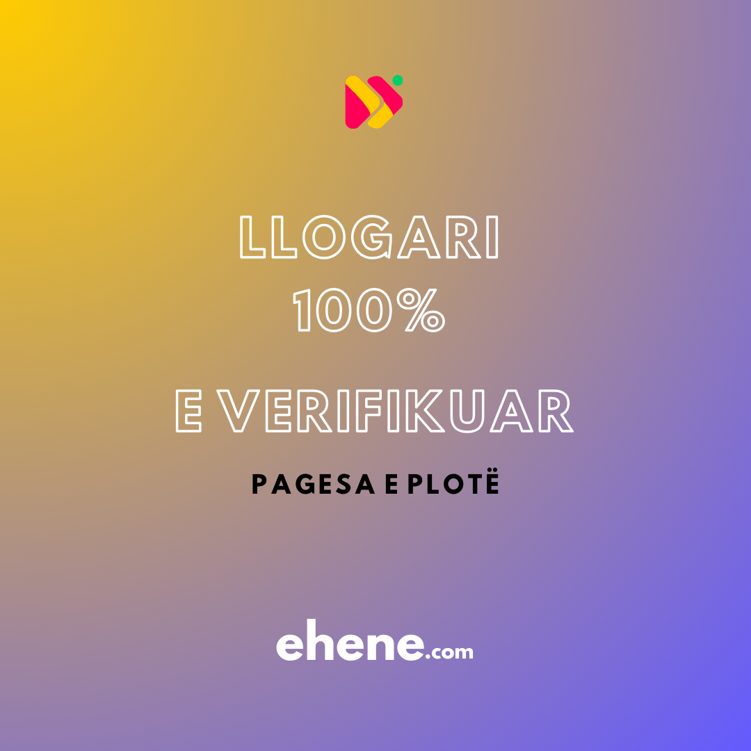Llogari 100% e verifikuar
